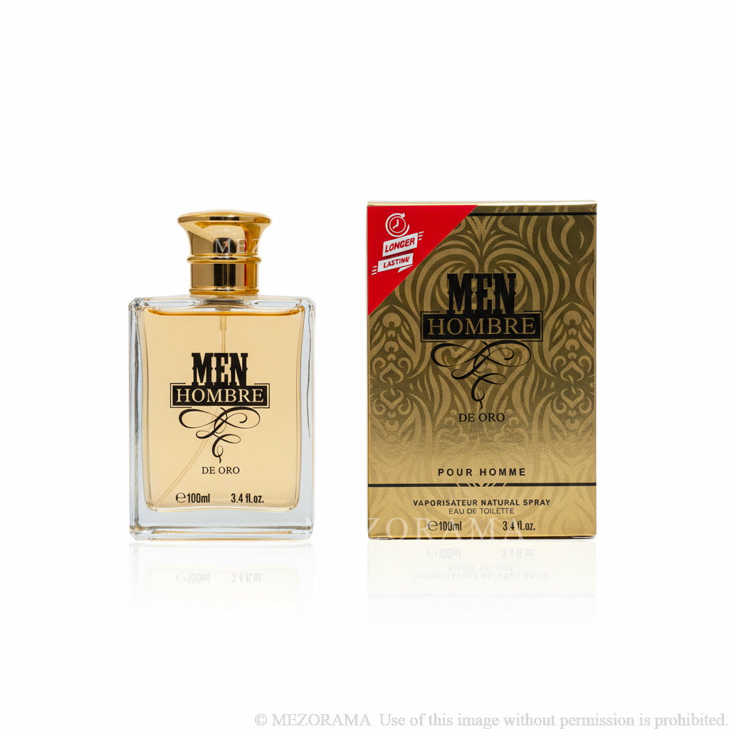 Long Lasting Projection, MEN HOMBRE DE ORO, Eau de Parfum, 100 ml