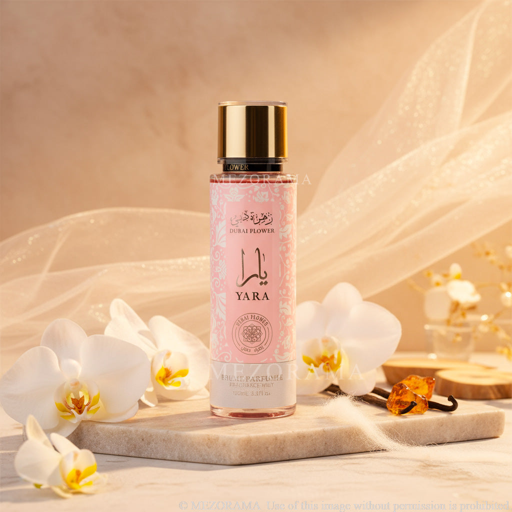 Sweet Sophisticated Elegance, YARA ROSE Fragrance Mist, Body and Hair, 250 ml