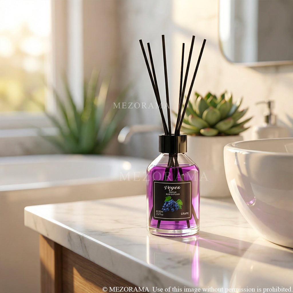DIFFUSERS Intense Gourmand Ambiance, Diffuseur Veyes, Raspberry & Vanilla, Decorative Home Fragrance, 110ml